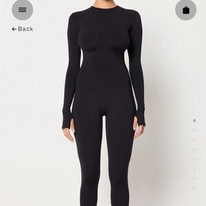 KHY Black Long Sleeve jumpsuit/catsuit XS